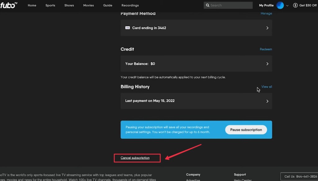 How To Cancel Fubo TV Subscription