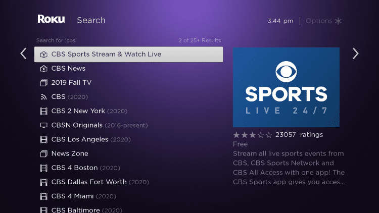 How to install CBS Sports 