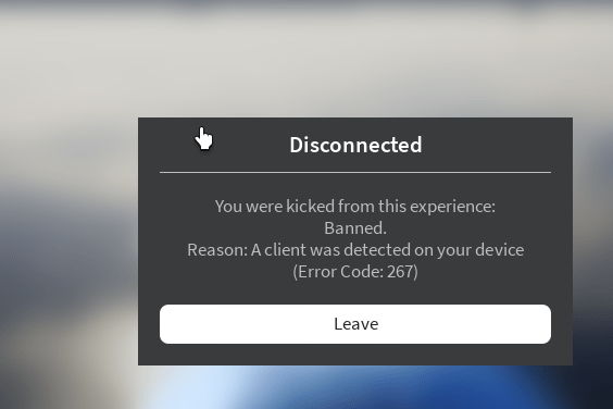 fix Roblox Error Code 267